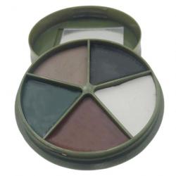 Peinture faciale camouflage miroir 5 couleurs - Rond