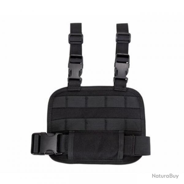 Plate-forme holster jambe tombante MOLLE - Noir