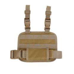 Plate-forme holster jambe tombante MOLLE - Marron