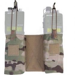 Poche radio double EmersonGear MBITR JPC - Multicam