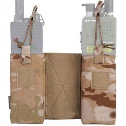 Poche radio double EmersonGear MBITR JPC - Multicam Desert