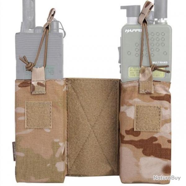 Poche radio double EmersonGear MBITR JPC - Multicam Desert