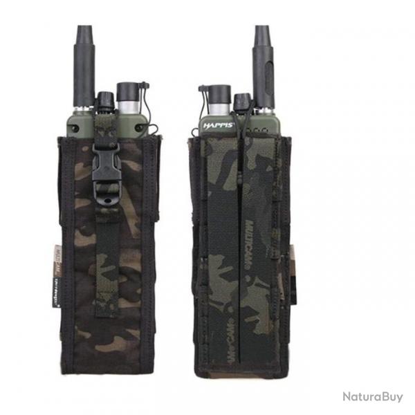 Poche radio tactique Molle EmersonGear - Multicam noir