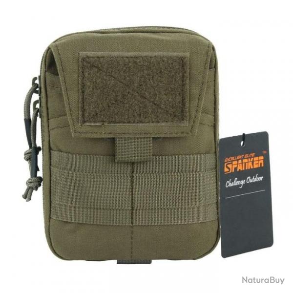 Pochette  rabat Elite SPK Tactical Molle - Ranger green