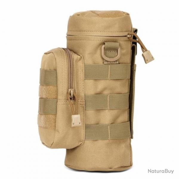 Pochette bouteille tactique JOS Molle - Tan