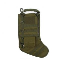 Pochette chaussettes de noël Molle  ABS vert