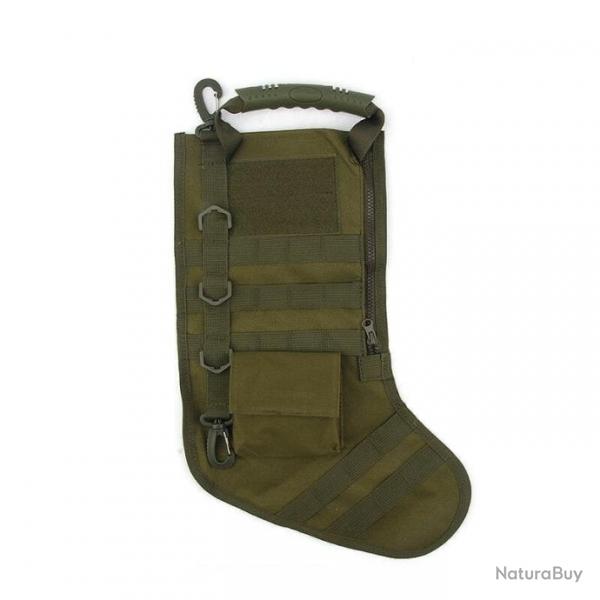 Pochette chaussettes de nol Molle  ABS vert