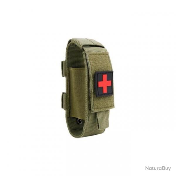 Pochette mdicale ceinture Molle TI-EDC - Vert OD ( Style-2)