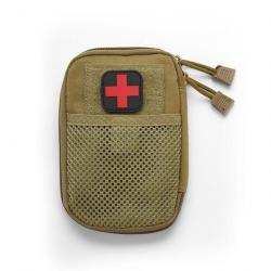 Pochette médicale militaire avec filet S3S - Kaki