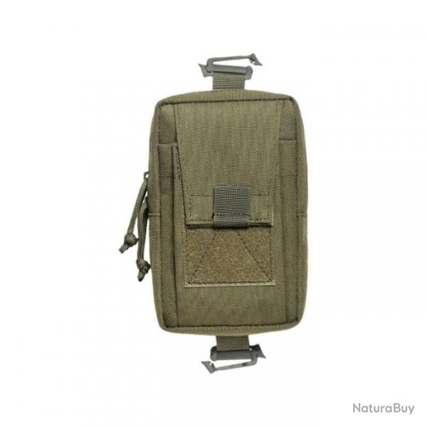 Pochette Molle EDC FKS multifonction - Vert arme (sans crochets)