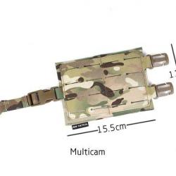 Pochette plate-forme 3x4 Molle PW Tactical - Multicam