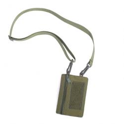 Pochette porte-carte EDC sangle épaule - Vert armée