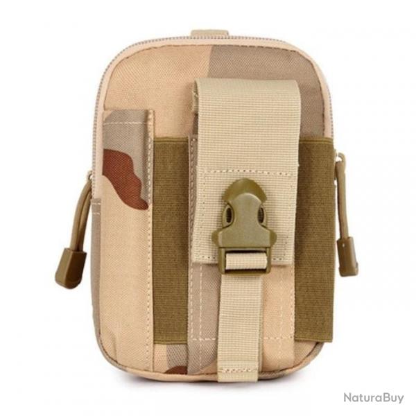 Pochette taille Molle EDC ABS - Camo Desert