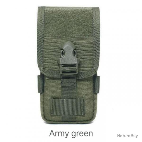 Pochette tlphone ceinture 1000D EDC - Vert arme