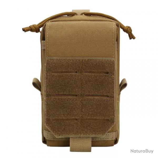 Pochette tlphone Molle 1000D EDC - Marron