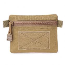 Pochette zipée Molle système EDC - Tan