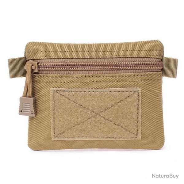 Pochette zipe Molle systme EDC - Tan