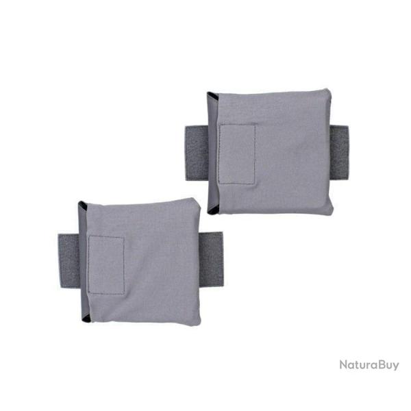 Pochettes plaque latrale style Ferro 6x6 - Gris