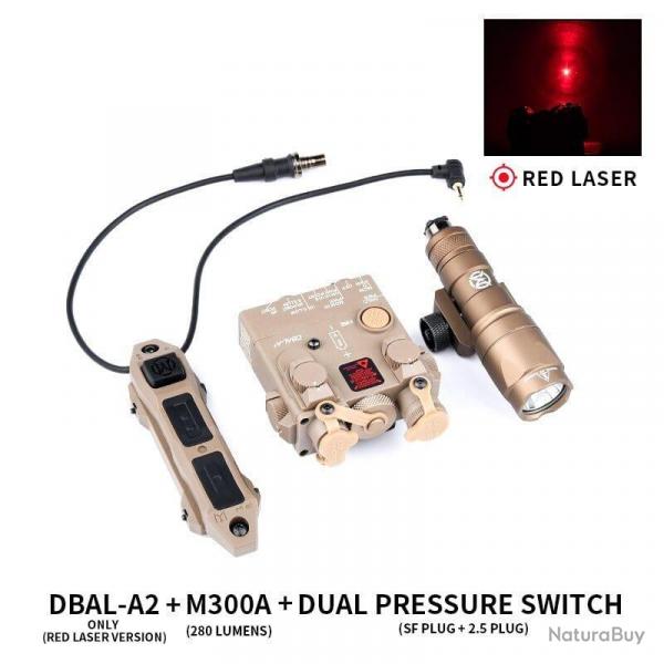 Point rouge/vert DBAL AN/PEQ DBAL-A2 - DE Red M300A Set