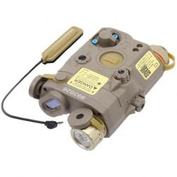 Pointeur laser LA-5C PEQ-15 IR 20mm - Full Function Tan