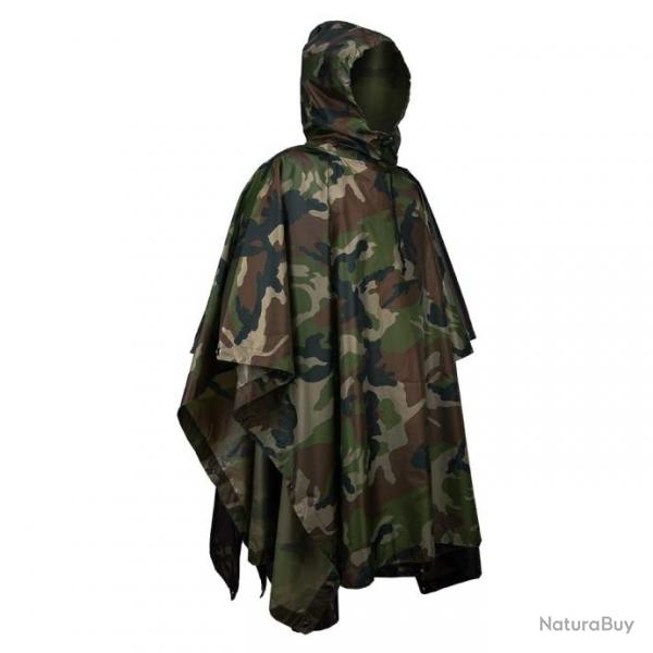 Poncho camouflage Tactical CNS - Woodland