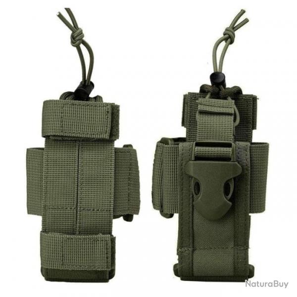 Porte talkie-walkie Molle WF Tactical - Vert arme