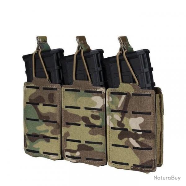 Porte-chargeur 5.56 triple LSR Molle - Multicam