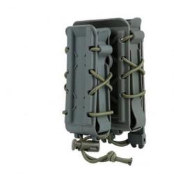 Porte-chargeur 9mm 5.56 7.62 WF Tactical - Vert armée