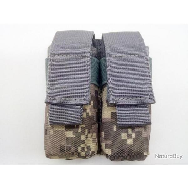 Porte-chargeur 9mm double ATS - Camo ACU