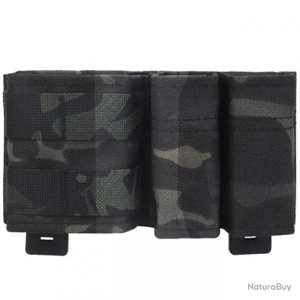 Porte-chargeur 9mm TMC 5.56 Kydex - Multicam noir type 2