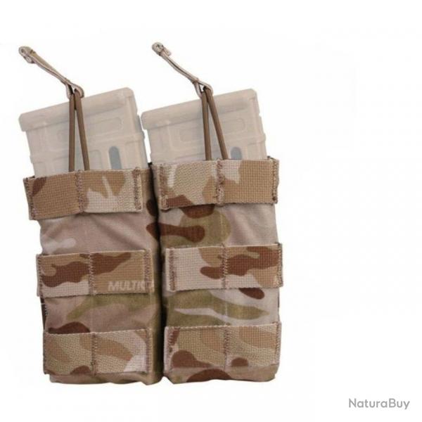 Porte-chargeur double 5.56 Molle EmersonGear - Multicam desert