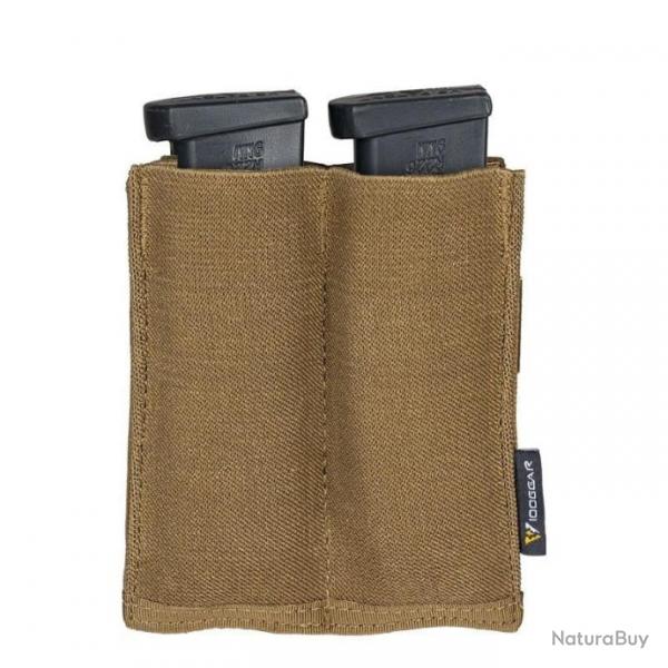 Porte-chargeur double 9mm IDGear - Coyote marron