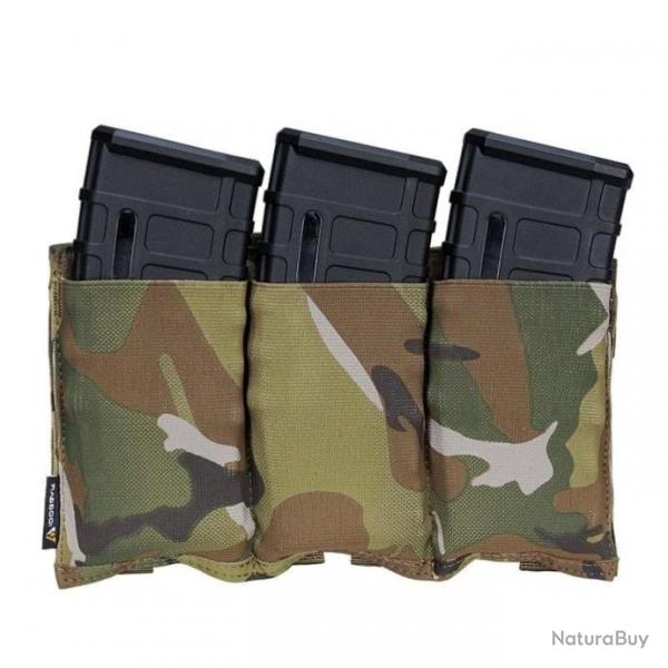 Porte-chargeur triple Fast IDG 5.56 .223 - Multicam