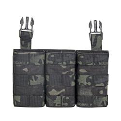 Porte-chargeur triple M4 AK47 - Multicam noir Type1