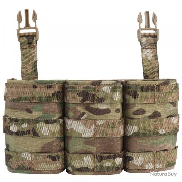 Porte-chargeur triple M4 AK47 - Multicam Type2