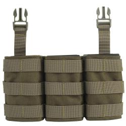 Porte-chargeur triple M4 AK47 - Olive Type2