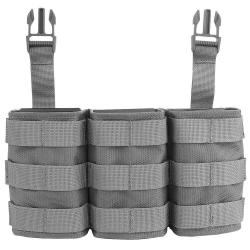 Porte-chargeur triple M4 AK47 - Gris Type2