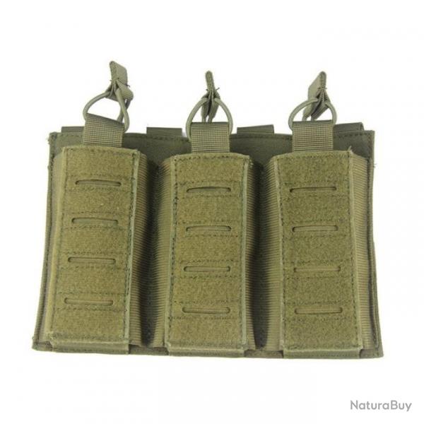 Porte-chargeur triple M4 M14 APS Tactical - Vert OD