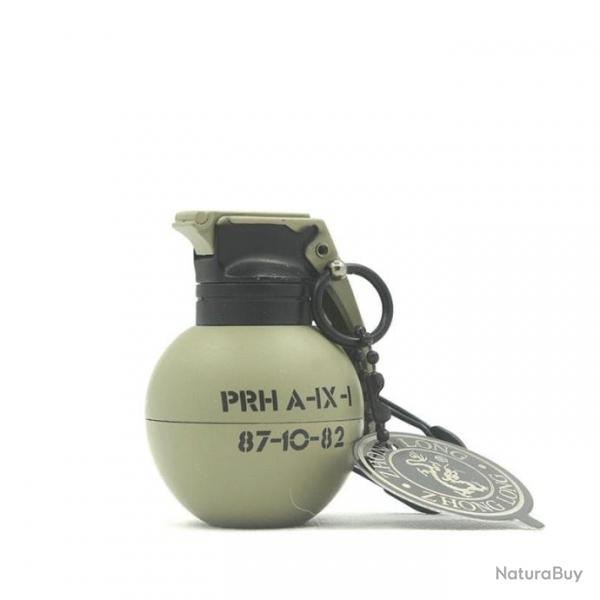 Porte-cl briquet grenade flamme bleue - 818-Light Green