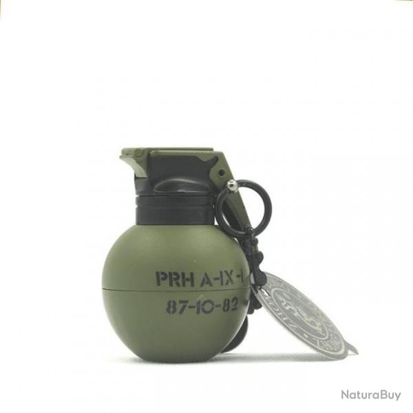 Porte-cl briquet grenade flamme bleue - 818-Green