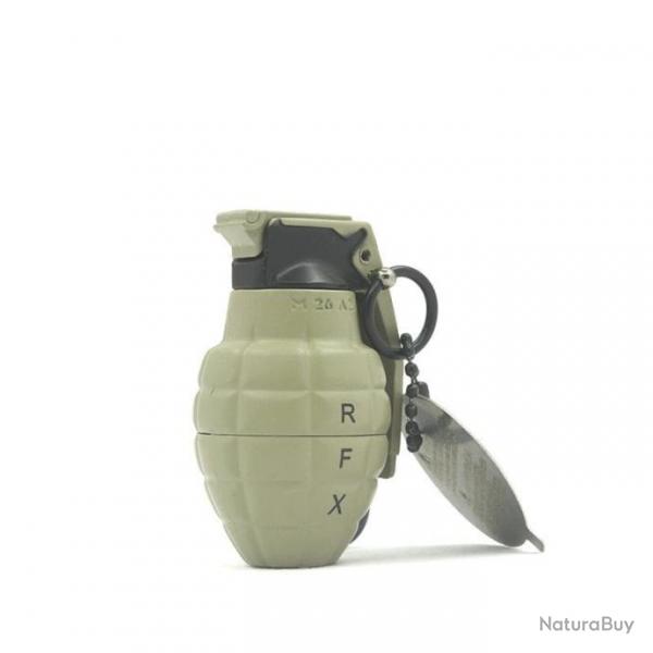 Porte-cl briquet grenade flamme bleue - 819-Light Green