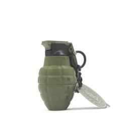 Porte-clé briquet grenade flamme bleue - 819-Green