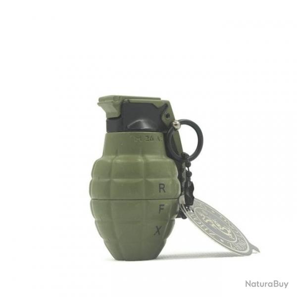 Porte-cl briquet grenade flamme bleue - 819-Green