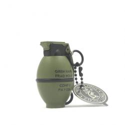 Porte-clé briquet grenade flamme bleue - 820-Green