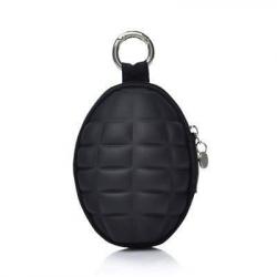 Porte-clé forme grenade PU F029 - Noir