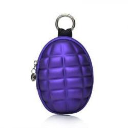 Porte-clé forme grenade PU F029 - Violet