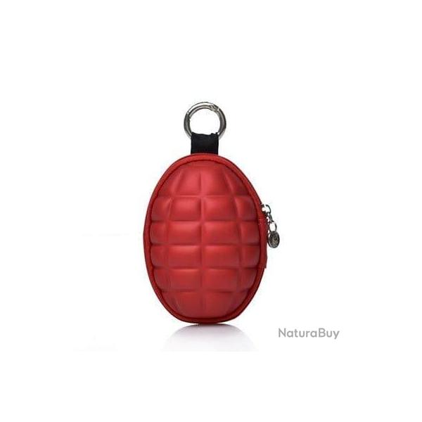 Porte-cl forme grenade PU F029 - Rouge