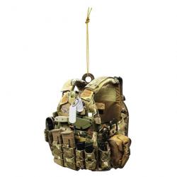 Porte-clé gilet tactique militaire - Gilet multicam (pochettes)