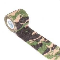 Ruban adhésif camouflage élastique - Camouflage militaire / 2.5cm X 4.5m