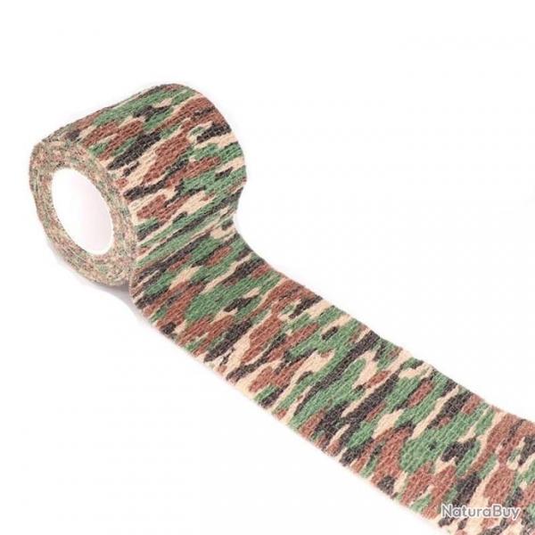 Ruban adhsif camouflage lastique - Multicam / 2.5cm X 4.5m